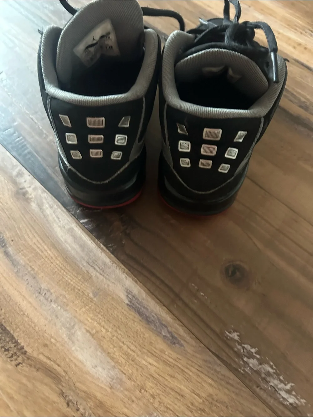Jordan Kids Black and Red Low-Top Sneakers